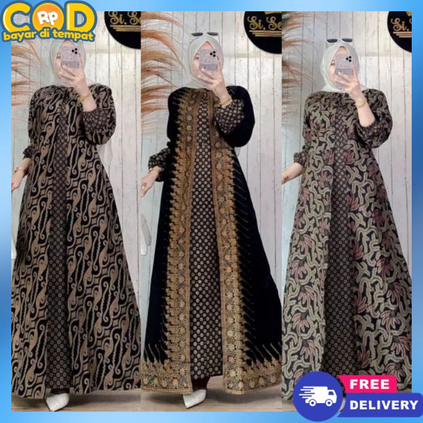 Bju Gamis Ibuibu Pengajian Model Terbaru 2024 Ghamis Deres Remaja Jubah Cewek Muslimah Baj Gamis Len