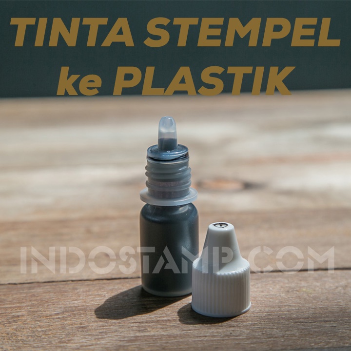 

HA3 TINTA STEMPEL PLASTIK PERMANENT 5ML BERKUALITAS KEMASAN CUP GELAS STEREOFOAM MAKANAN PERMANEN