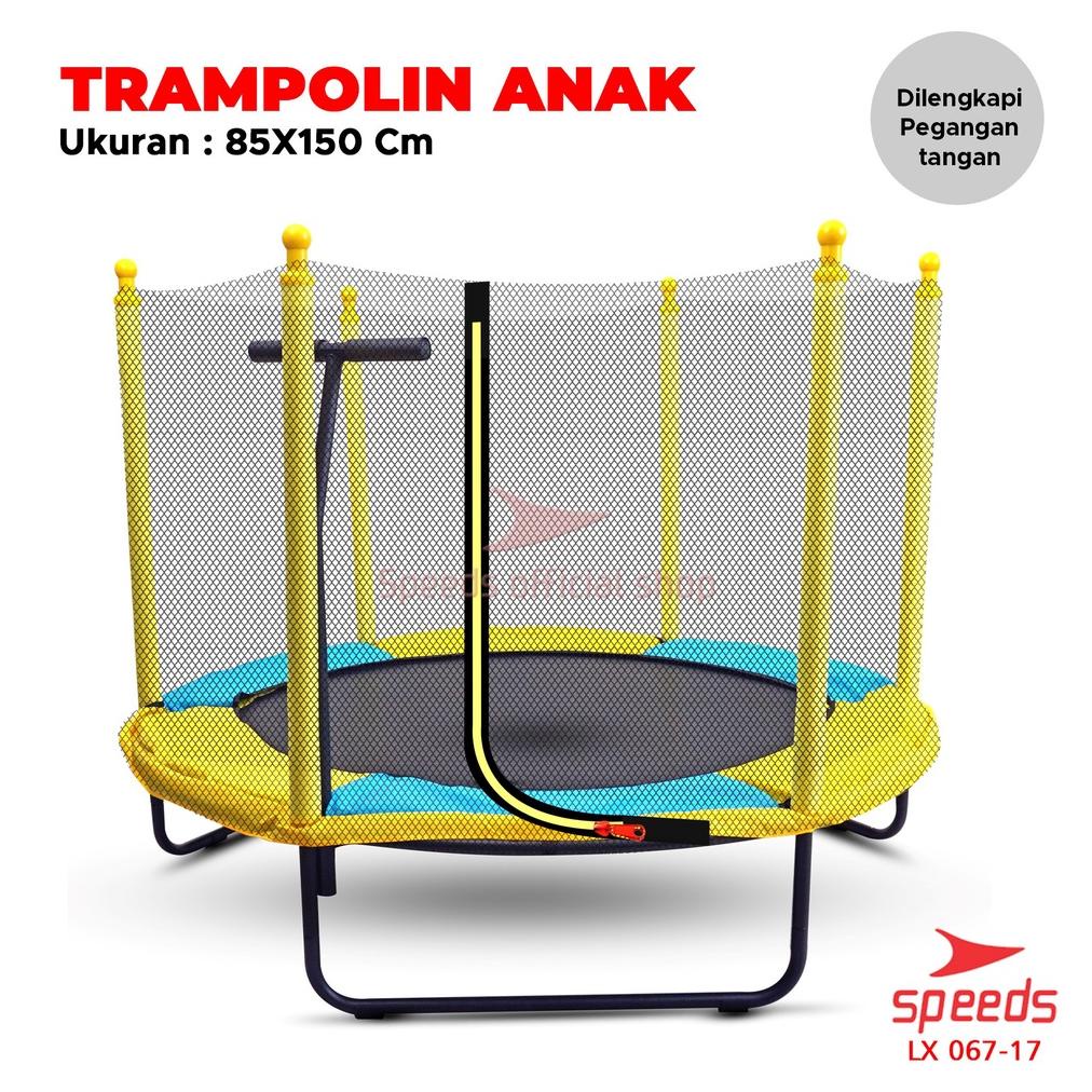 SPEEDS Trampolin Anak Mainan Lompat Jump 60inch Trampoline Mainan Olahraga Anak Lompat 067-17
