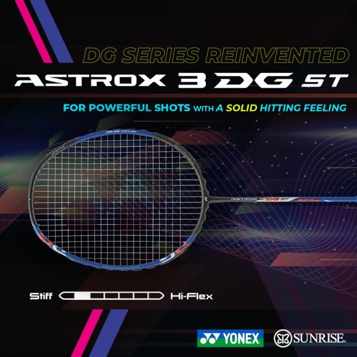 Terbaru Raket Badminton Yonex Astrox 3 Dg St 3Dg St 3Dgst Black Blue Terpopuler