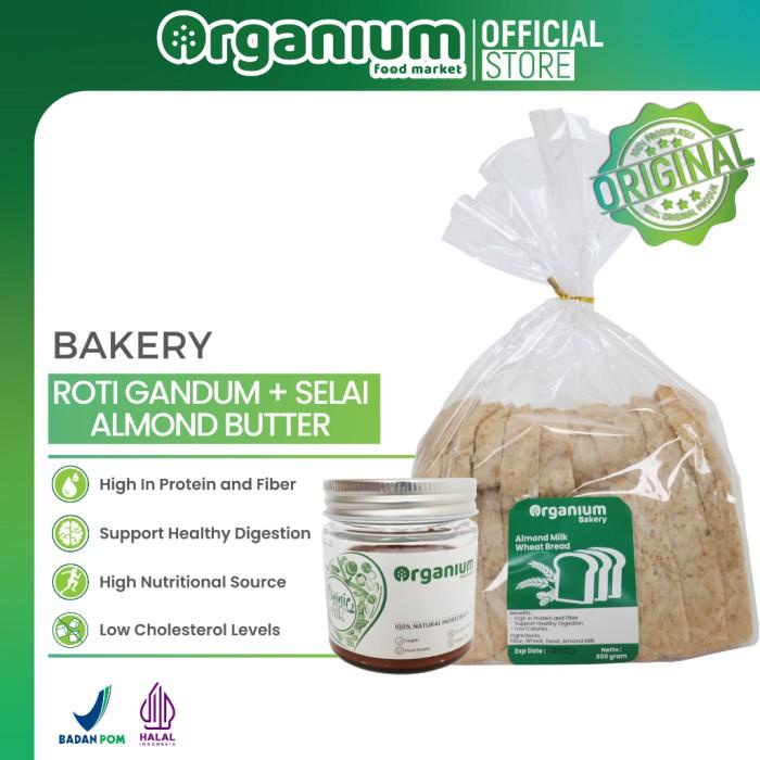 

Organium Paket Roti Gandum + Selai Almond Butter Best Seller