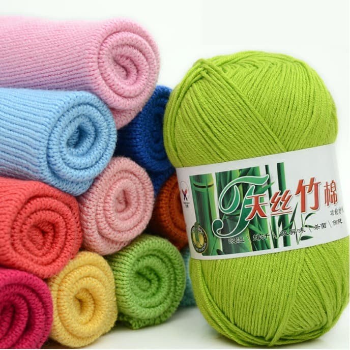 Terbaru Benang Rajut Katun Bambu/ Bamboo Yarn Promo Terlaris