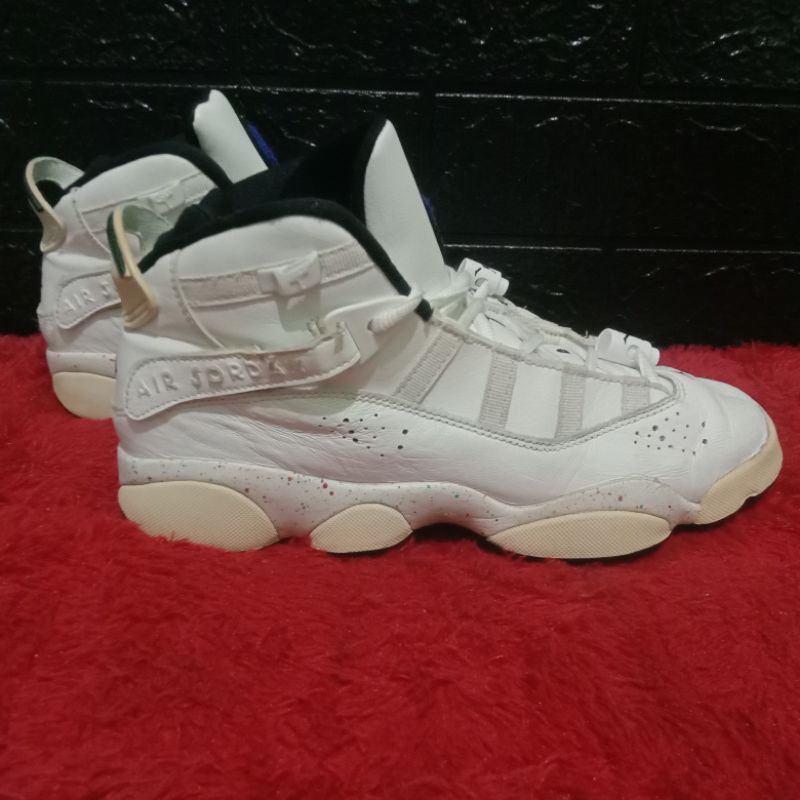 Jordan retro 6 rings confetti white
