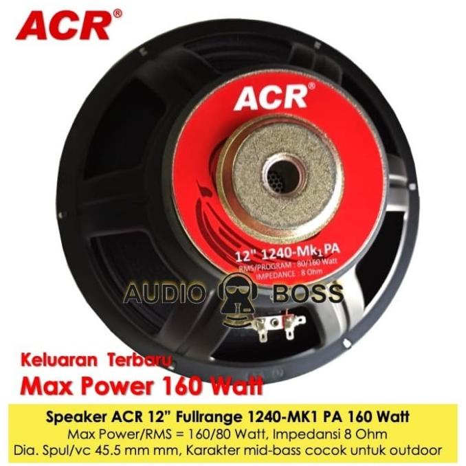 Speaker 12 Inch ACR 1240 PA Classic/Speaker ACR 1240 12" Klasik Clasic