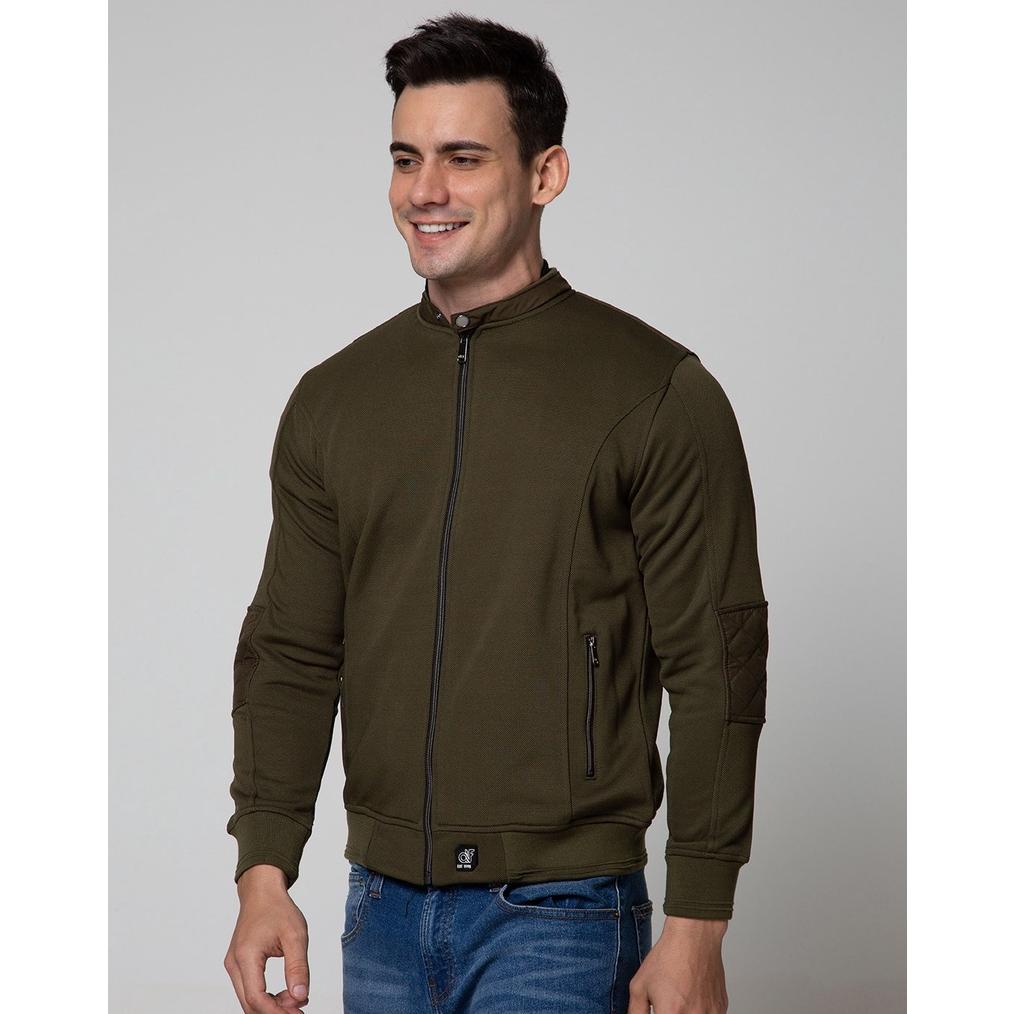 Jaket Pria Kece Abizz d&f Cvc Biker Elbow Dacron 106597052