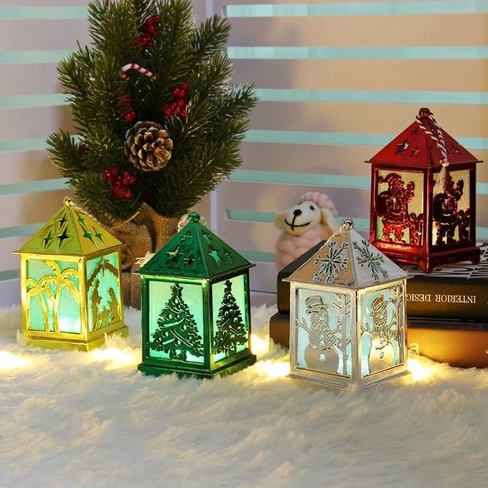 

New Lentera Lampu Natal Dekorasi Gantungan Hiasan Pohon Natal Led Murah Original