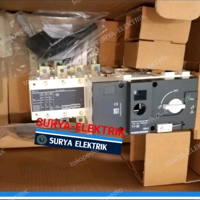 ✨Ori Cos Change Over Switch Motor Motorized Atys R 125A 125 A Amper Socomec Terbatas
