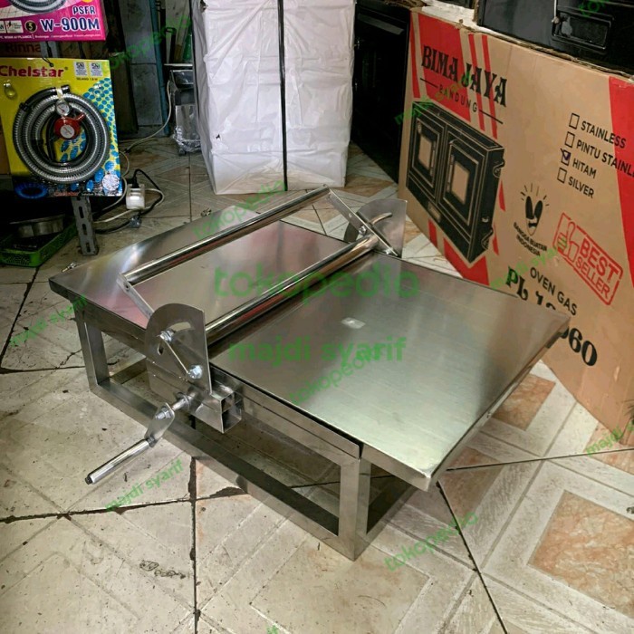 

[Baru] Mesin Pemipih Penipis Pastry Manual Full Stainles 50X80X25 Ambil Di Tk Terbatas