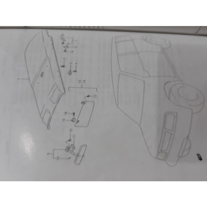 KANCING SUN VISOR VITARA ESCUDO SIDEKICK 2PCS ASLI