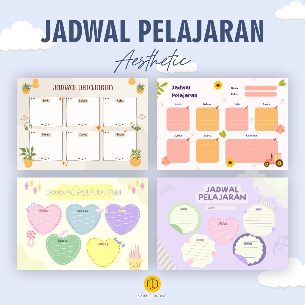 

Jadwal Pelajaran Custom / Poster Pelajaran/ Motif Aesthetic A / Poster Edukasi Jadwal Pelajaran