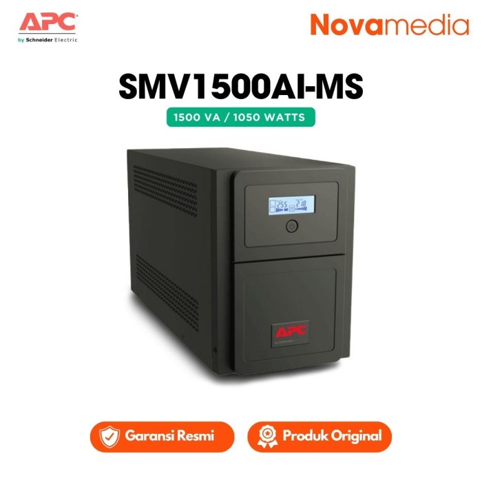UPS APC Easy UPS SMV 1500VA 1050W Sinewave SMV1500AI-MS