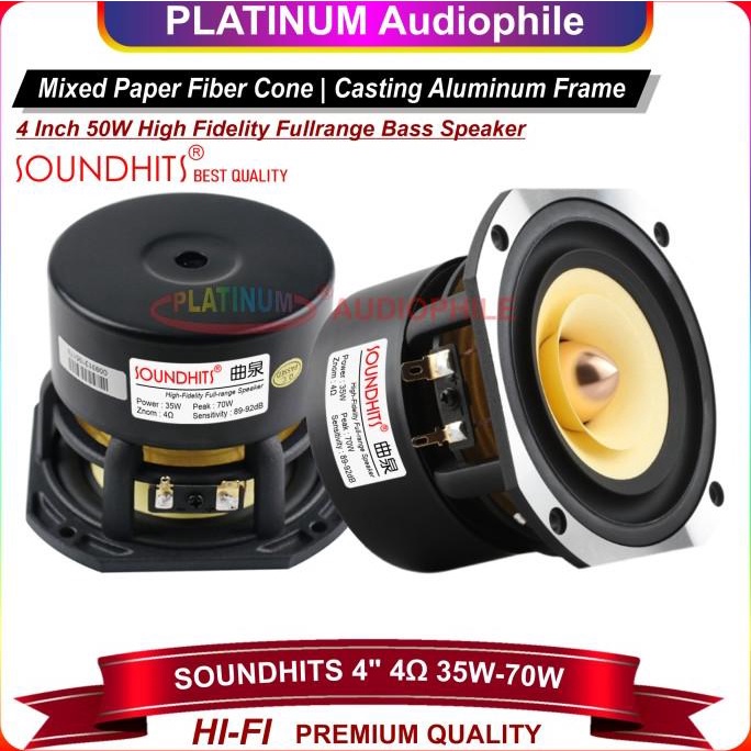 Speaker Full range 4 Inch Aluminium frame Premium Speaker Import