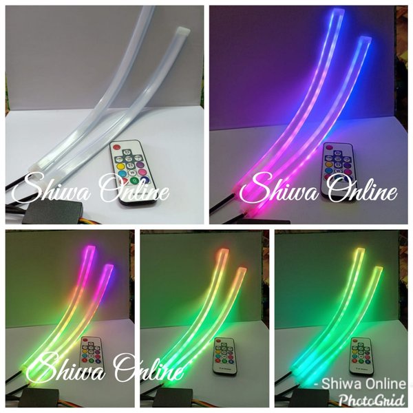 Lampu Led Alis Fleksibel Running RGB Plus Remote Controll - Lampu Led Alis Running 30Cm