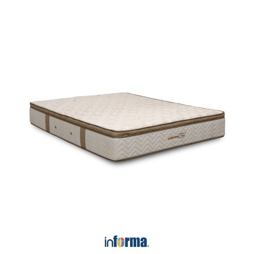 Informa Sleep 180X200X30 cm Pallermo Kasur Pocket Springbed - Cokelat Mattress Latex Foam Matras Medium Firm Kasur Tidur King Perlengkapan Kamar Tidur