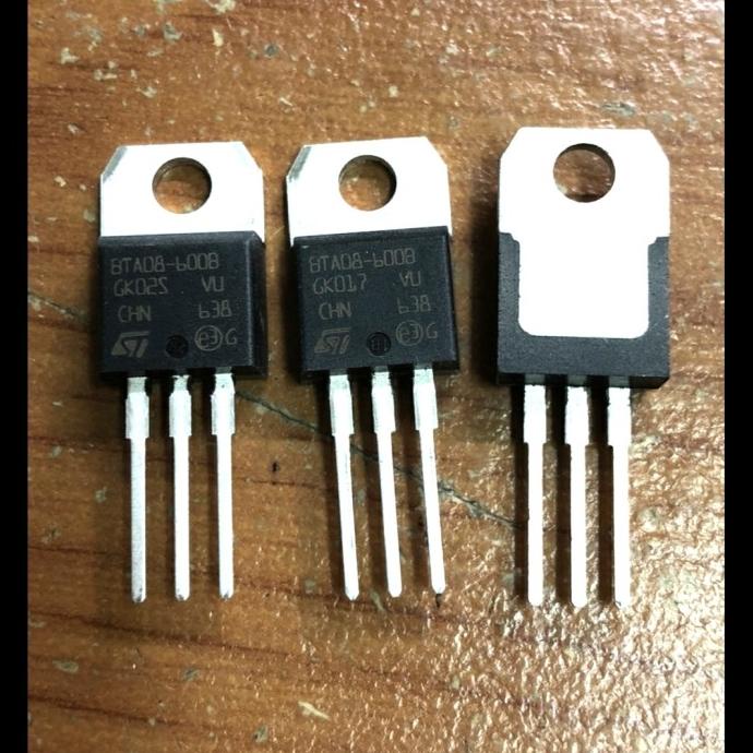 Transistor BTA08 BTA-08 600b TRIAC 8a 600 ST CHN Asli ori dre3 Kualitas Baik