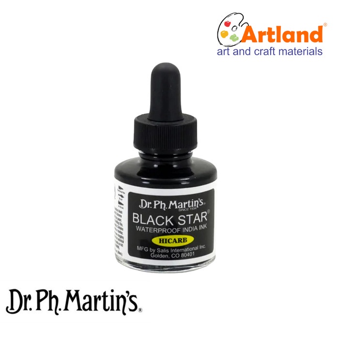 

Terbaru Dr Ph Martin'S Black Star Hi-Carb Waterproof 30Ml // Tinta India Murah