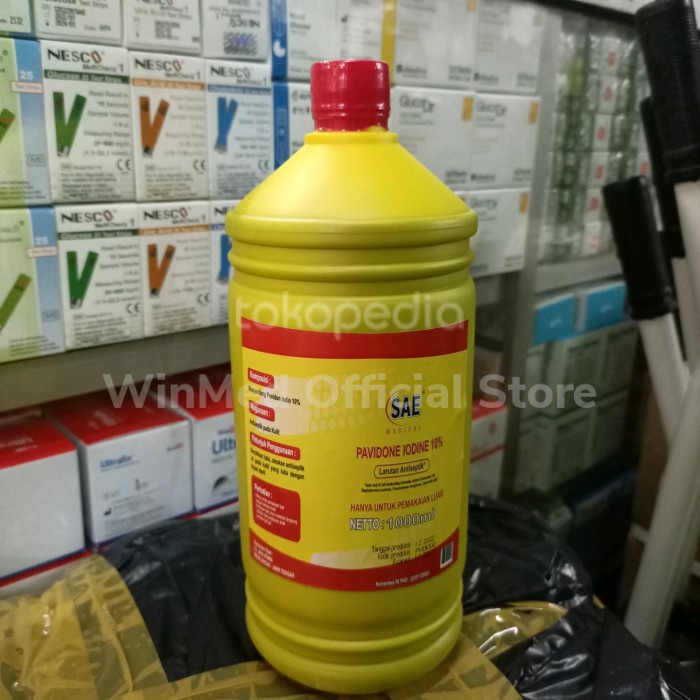 povidone iodine 1 liter kandungan Betadine