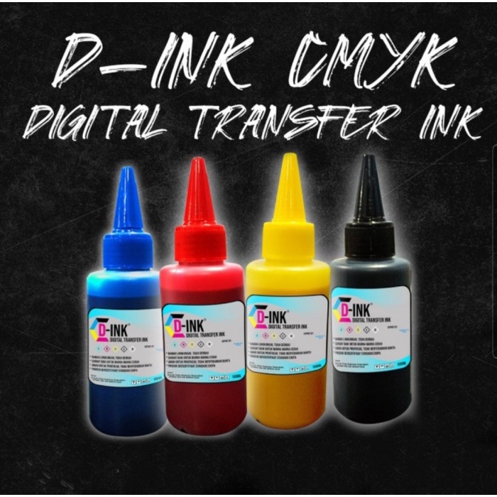 

Terbaru Tinta Warna D'Ink 1 Set Cmyk Dtf New Original