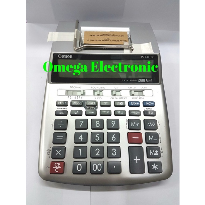 

CANON PRINTING CALCULATOR P23-DTSC - KALKULATOR KASIR PRINTER STRUK ORIGINAL TERBARU