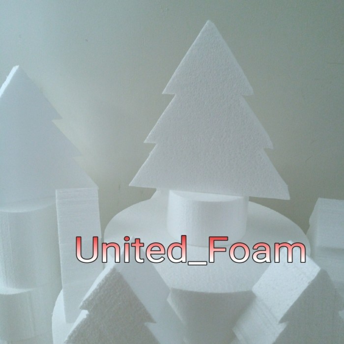 

Styrofoam bentuk pohon natal/xmas tree D14cm tebal 2cm hiasan natal Limited Stock