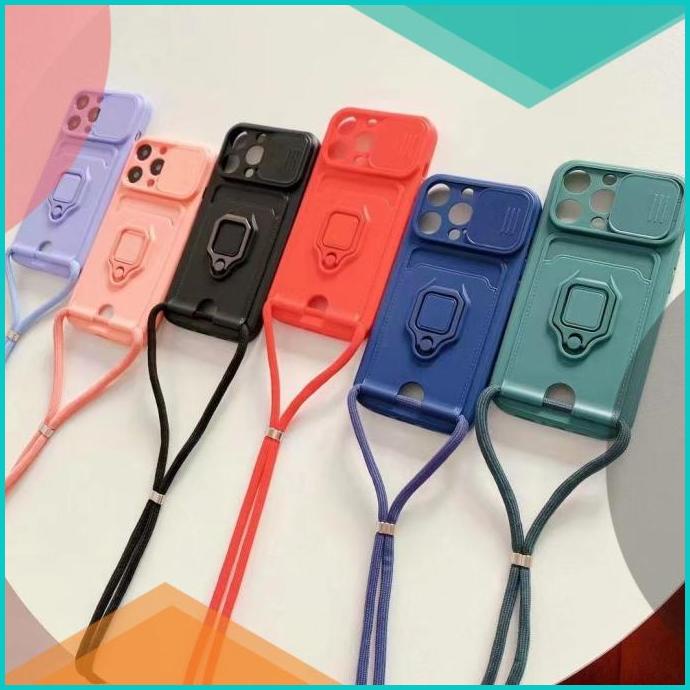 Soft Case Pelindung Kamera Dengan Tali Lanyard Realme C21 C20 C11 2021