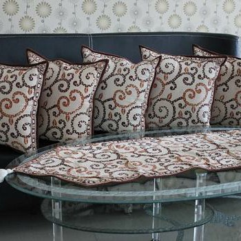 Sarung Bantal Kursi Sofa Set Batik Risang Coklat