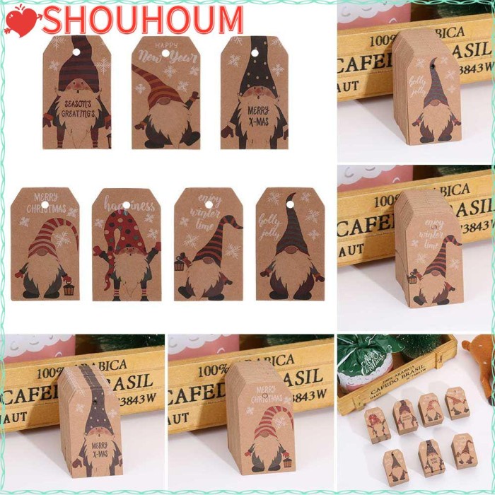 

New Shououm 100Pcs Kertas Label Untuk Bungkus Kado Natal Limited Stock