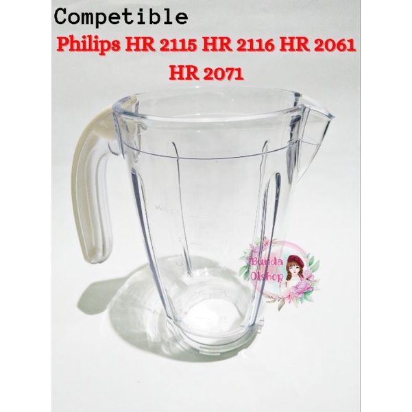 Gelas Mika Blender Jus Philips HR 2115 HR 2116 HR 2061 HR 2071