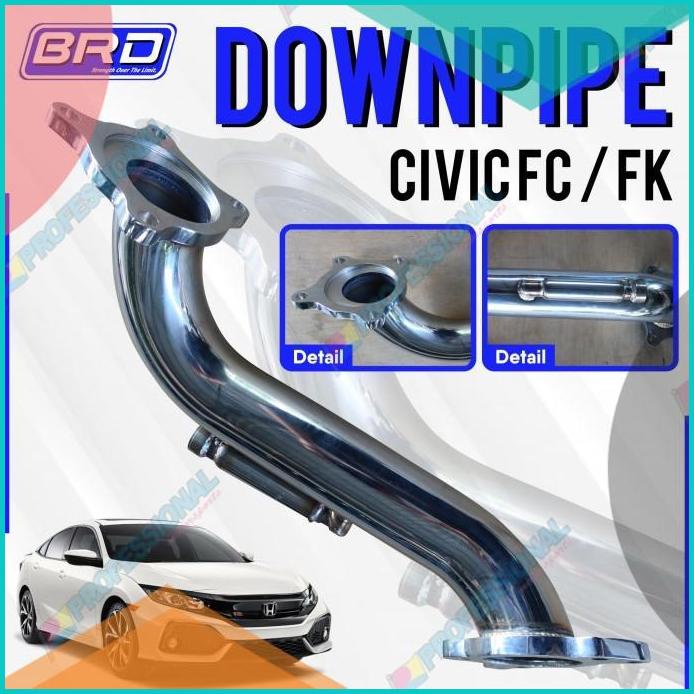 Exhaust Knalpot Muffler Downpipe BRD Honda Civic FC FK CRV turbo RW 16