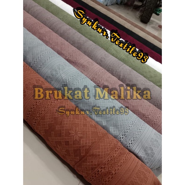 Kain Brokat Malika/kain malika bahan dress dan kebaya
