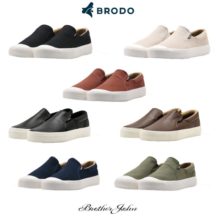BRODO ORIGINAL - VTG V.2 SLIP ON BLACK WS *BEST SELLER*