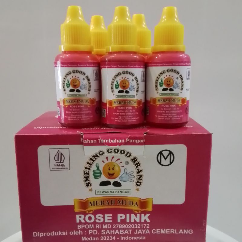 

Smelling Good Brand Pewarna Pangan Merah Muda (Rose Pink) 30ml