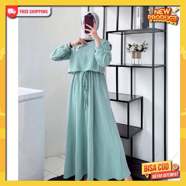 Baj Gamis Lengan Pnjng Murah Jubah Cewek Muslimah Bju Ghamis Gamis Ibuibu Pengajian Buju Gam Maxi Bj
