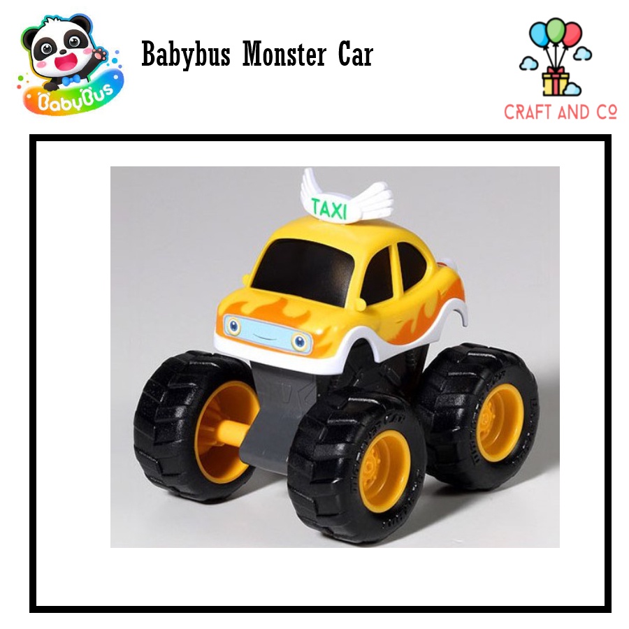 Mainan Mobil Anak Babybus Monster Car Dump Tru, Excavator Fire Tru Korea Toys