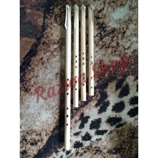 Suling Bambu/Suling Sunda 1 Set 4 Buah Kualitas Tas