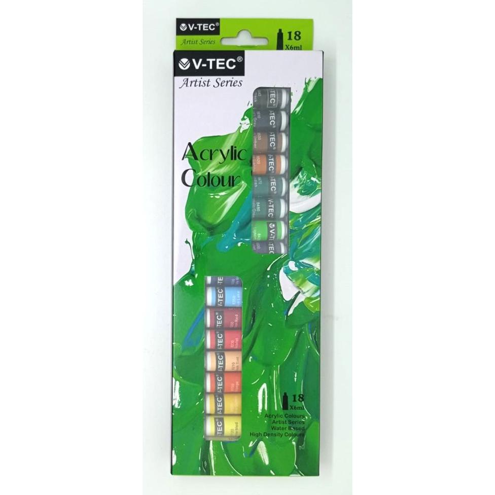 

Model baru - V-Tec Acrylic Set Colours 6 Ml Set 18 V-Tec Cat Akrilik 18 Warna 618/A