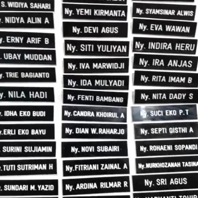 

Name Tag/ Nama Dada