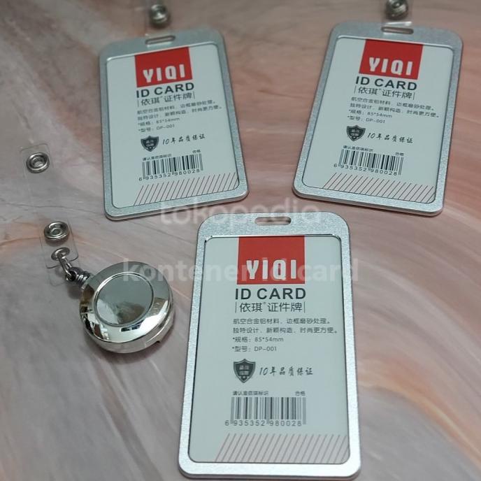 

Nametag Yoyo Silver Id Card Holder Casing Id Card Holder Alumunium