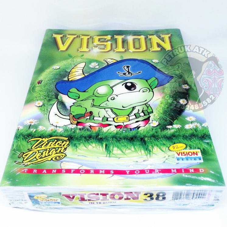 

New! PAK BUKU TULIS VISION ISI 38 LEMBAR (10 PCS)* !