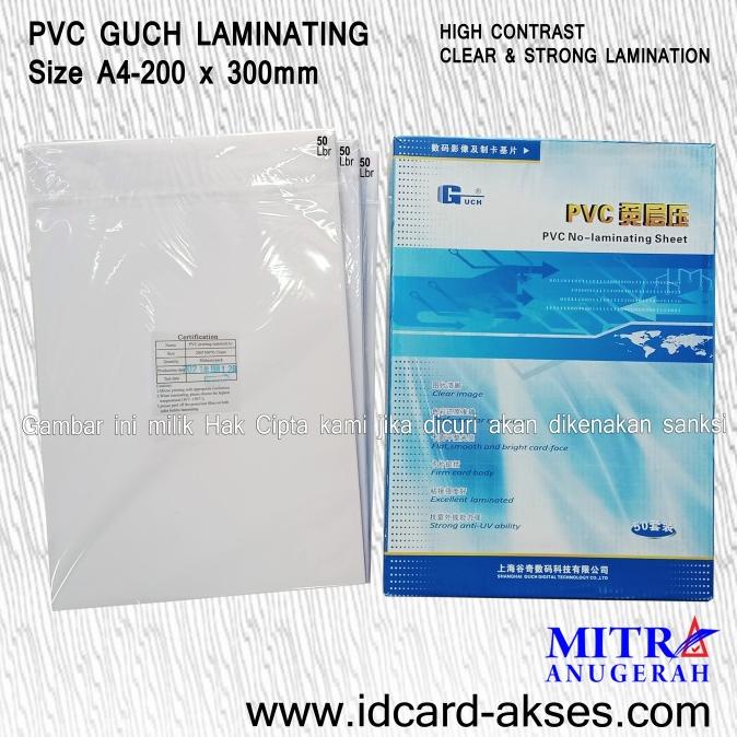 

KERTAS PVC BAHAN ID CARD INSTANT GUCH A4 - PRINT LASER / NON LASER