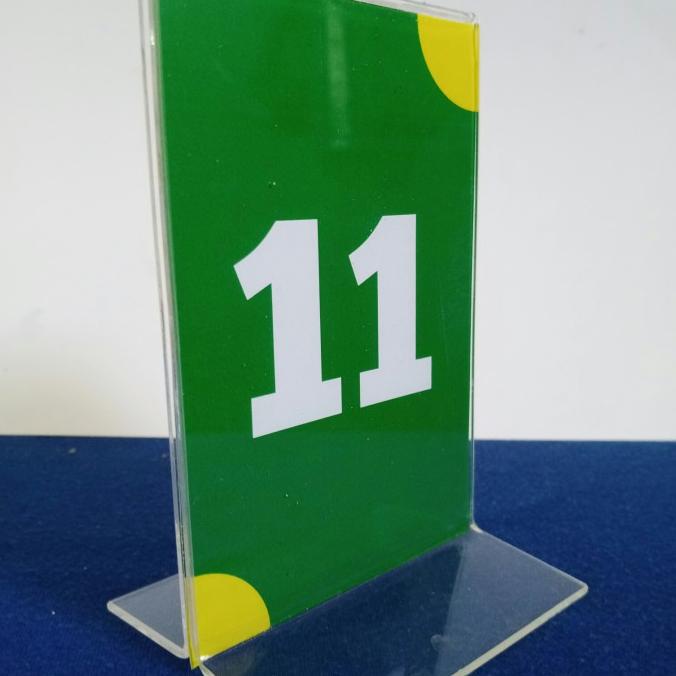 

akrilik nomer meja 20x10 cm