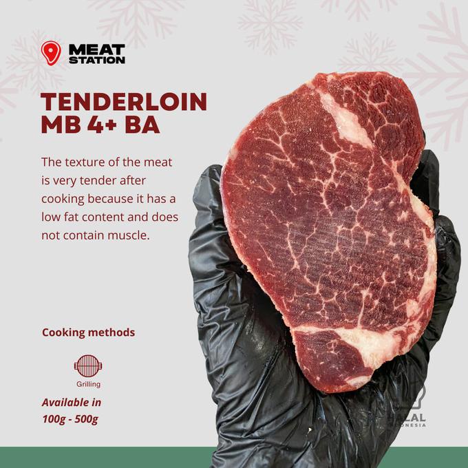 

TENDERLOIN MB 4+ BLACK ANGUS / BEEF STEAK / BEEF IMPORT TESSAANDRI