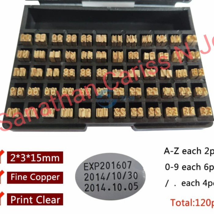 

✨Ready Karakter Huruf Angka Untuk Coding Hp241 Stamping Terbatas