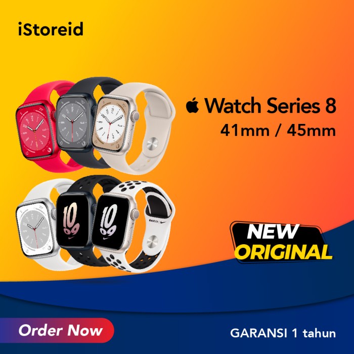 APPLE WATCH SERIES 8 2022 41MM 45MM GARANSI RESMI IBOX
