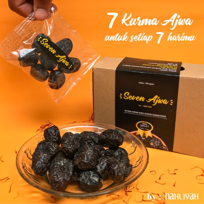 SEVEN AJWA Nahliyah (7 Kurma Ajwa dalam 1 bungkus untuk 7 harimu)