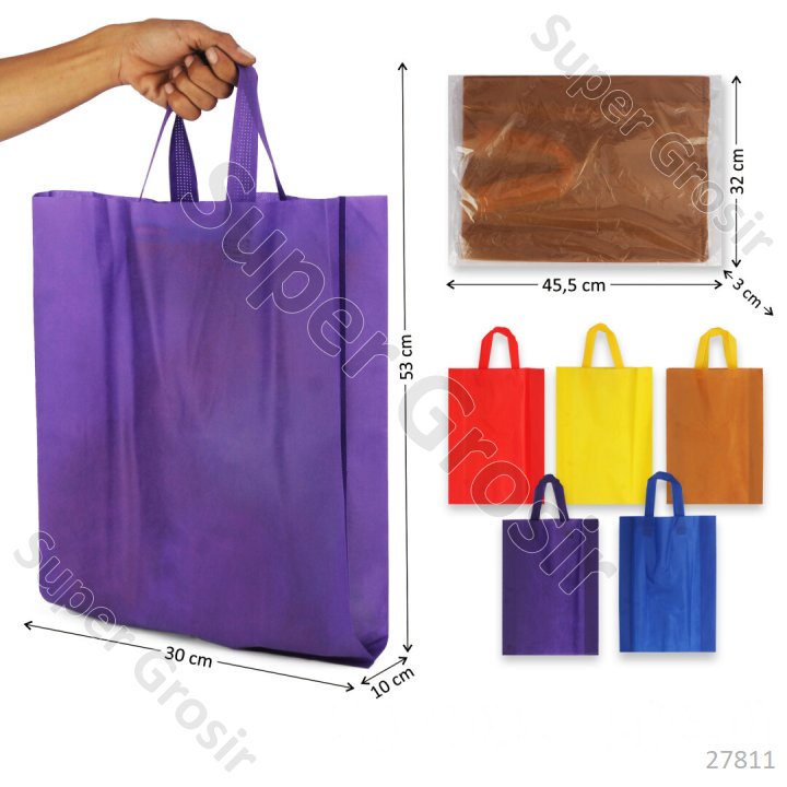 Goodie Bag Goodybag Tote Bag Tas Belanja Tas Kado Tas Lebaran Tas Spunbond Polos size 30x40x10