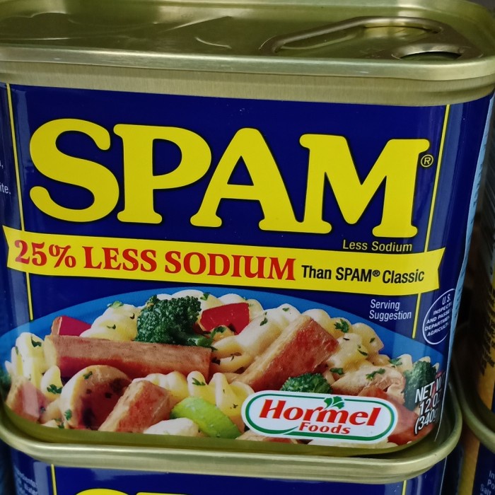 

SPAM 25% LASS SODIUM CLASIC MENGANDUNG BABI