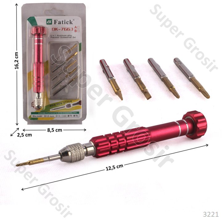 Tool Set Obeng 6 In 1_Obeng Jam Set_Obeng Reparasi _Obeng HP Obeng Laptop _obeng Multi Fungsi