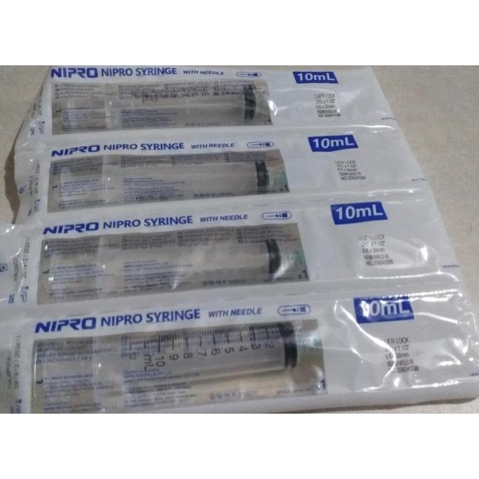 Spuid / Spuit / Syringe / Jarum Suntik Nipro 10 Cc -Ys