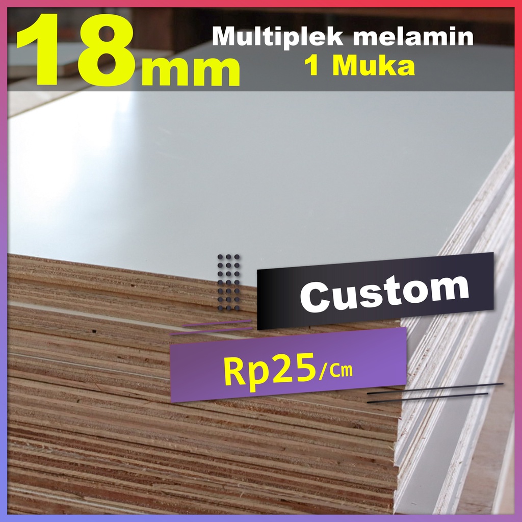 multiplek 18mm melamin custom potongan